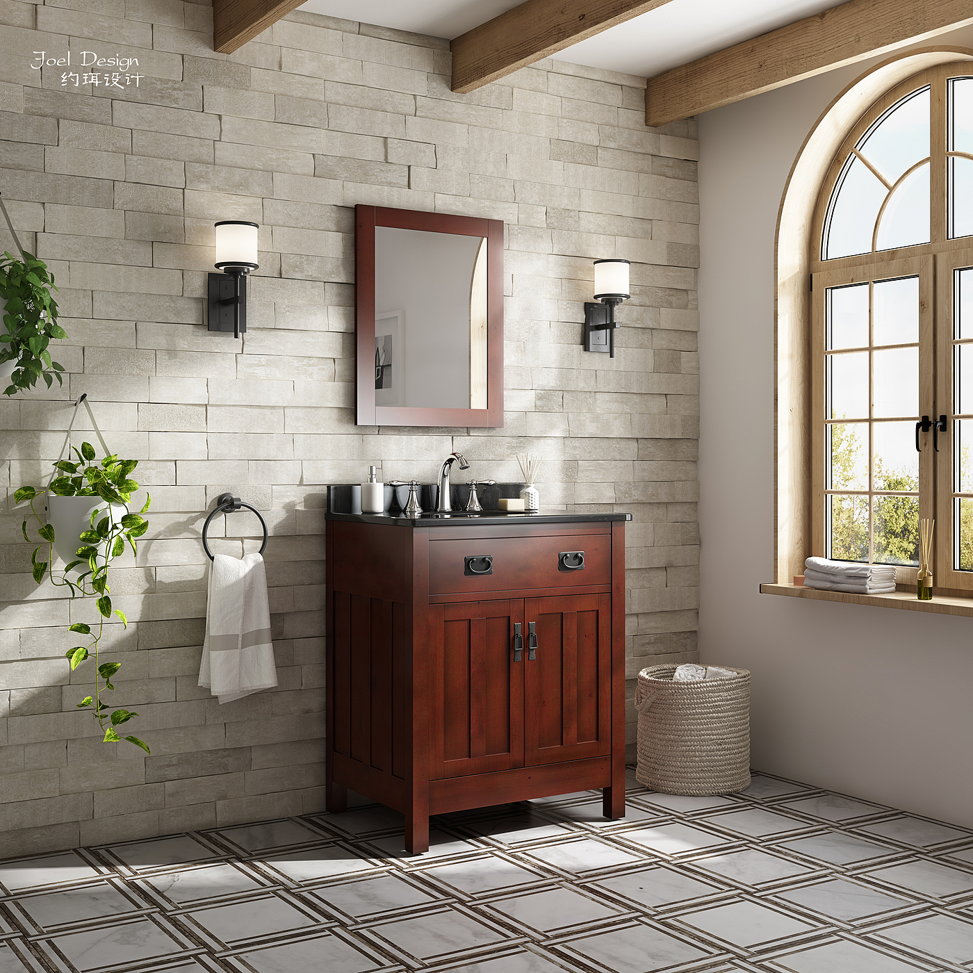 Bathroom cabinet，Bathroom space，modeling，3d，