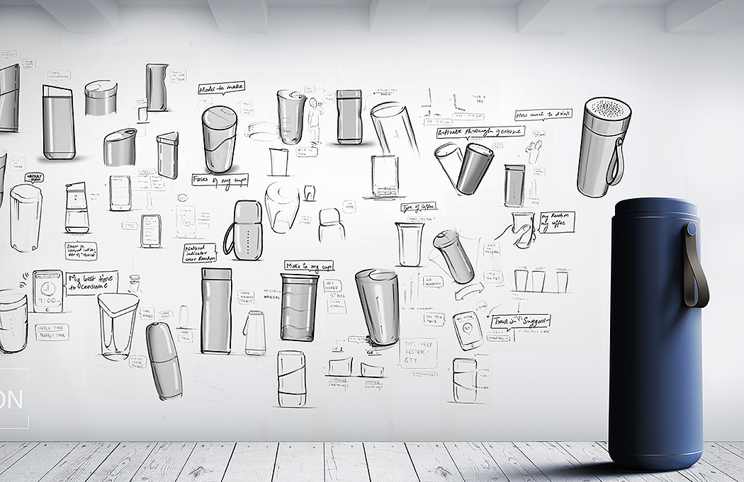 Smart coffee cup，app，Excessive reminder，Prevent scalding，