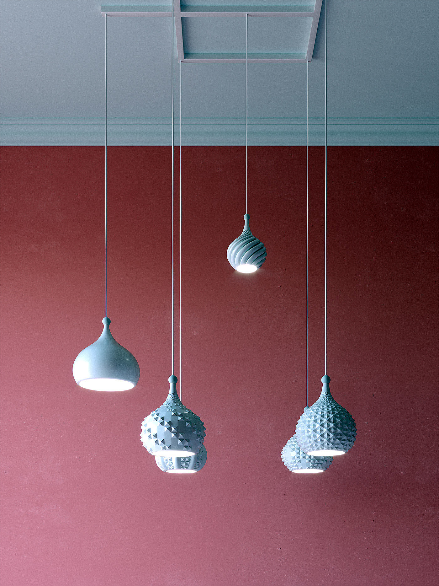 Onion dome lamp，Vadim Yurinov，灯饰，照明，