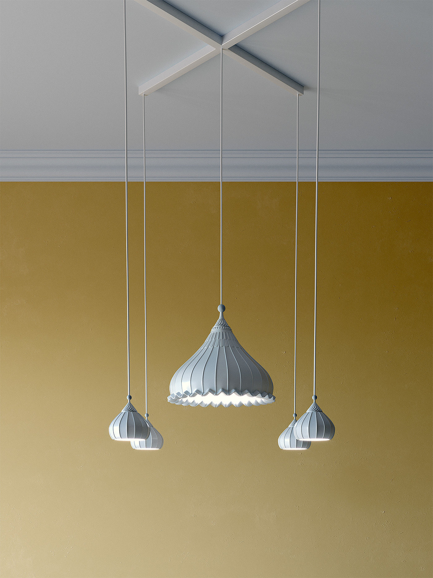 Onion dome lamp，Vadim Yurinov，灯饰，照明，