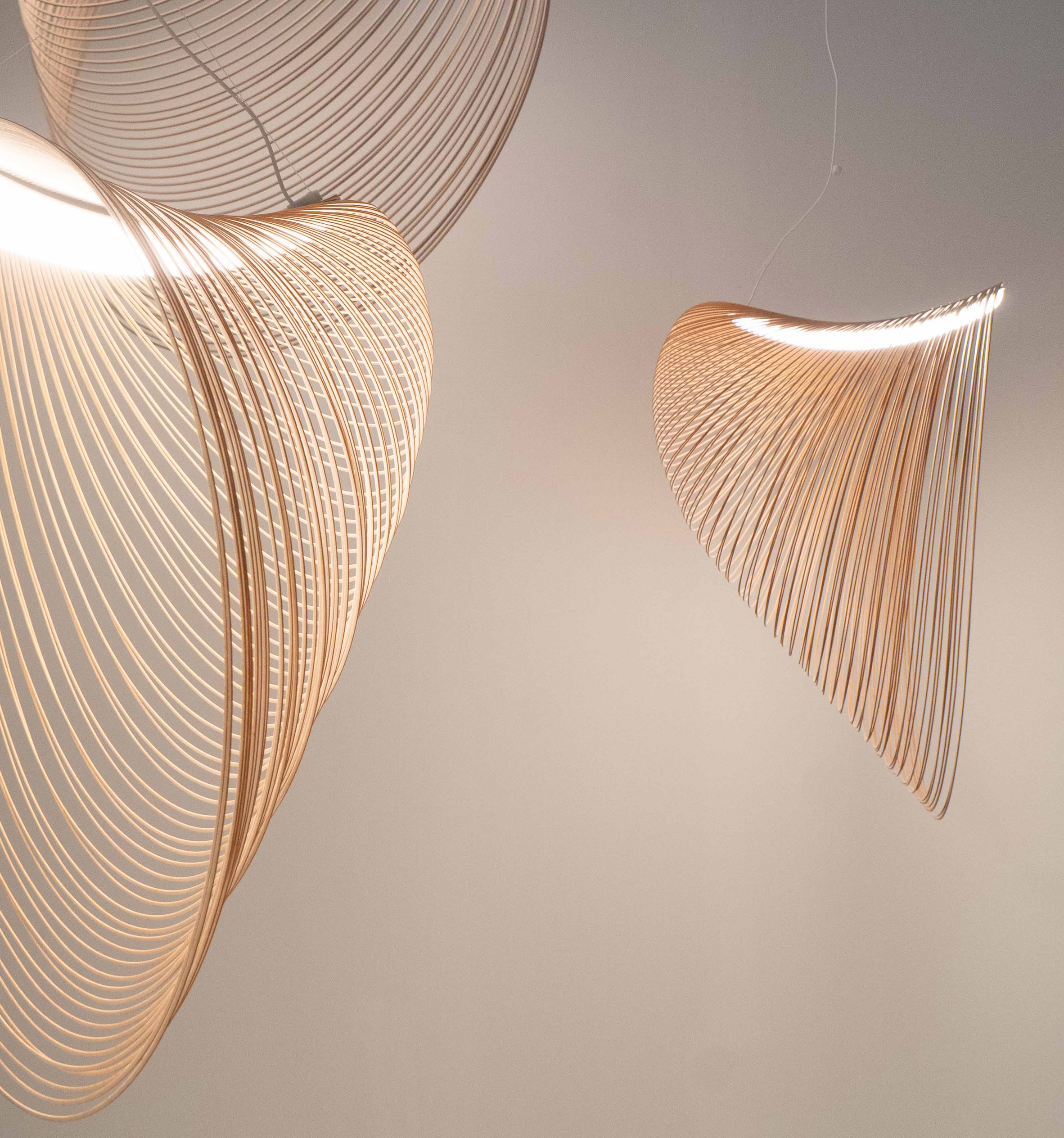 a chandelier，laser cutting ，lighting，Birch plywood ，