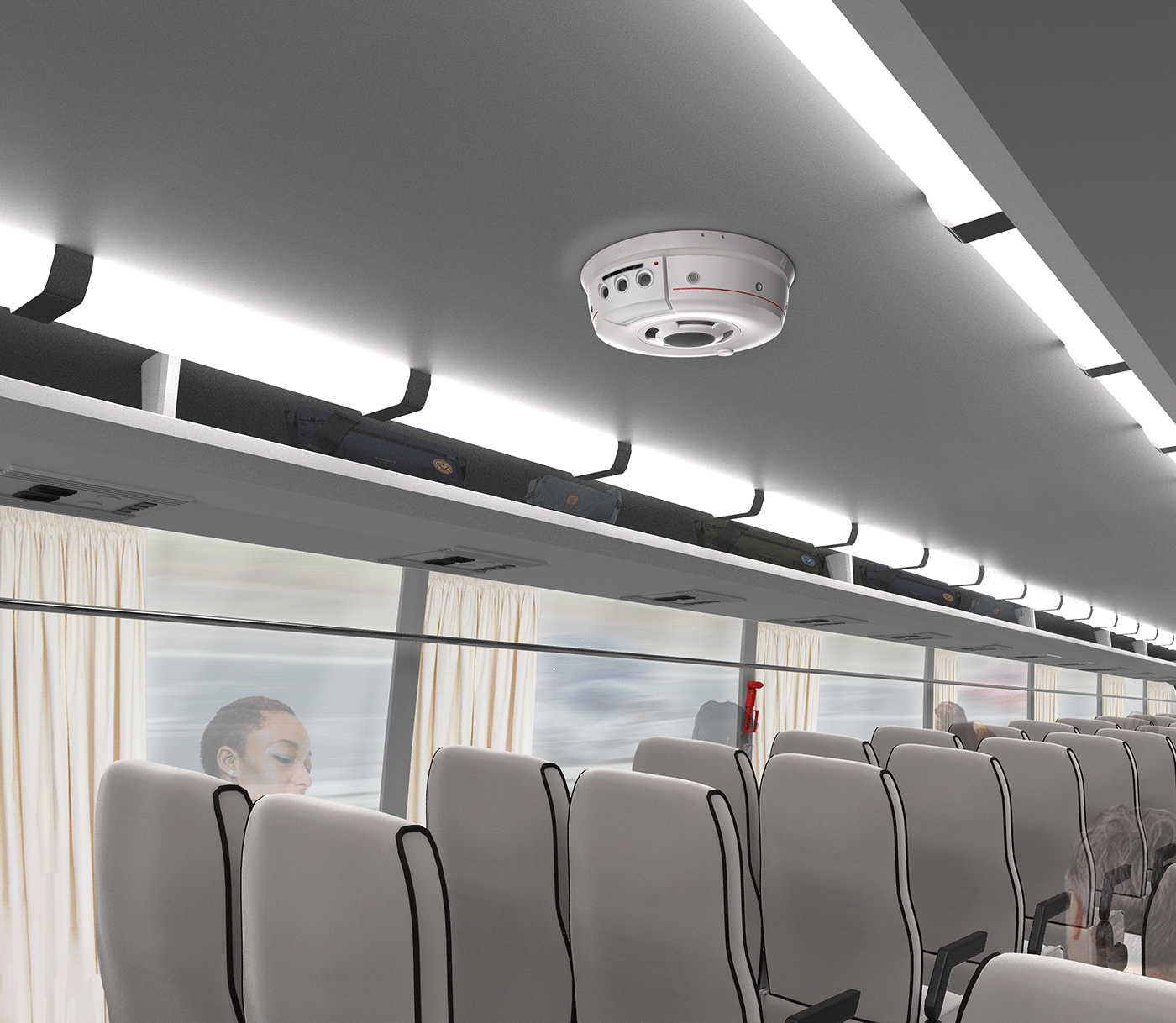 Fire Extinguisher，Public transportation，security，sensor，