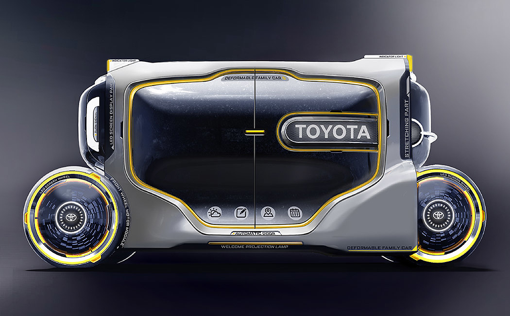 toyota，Smart car，Driverless car，Concept car，