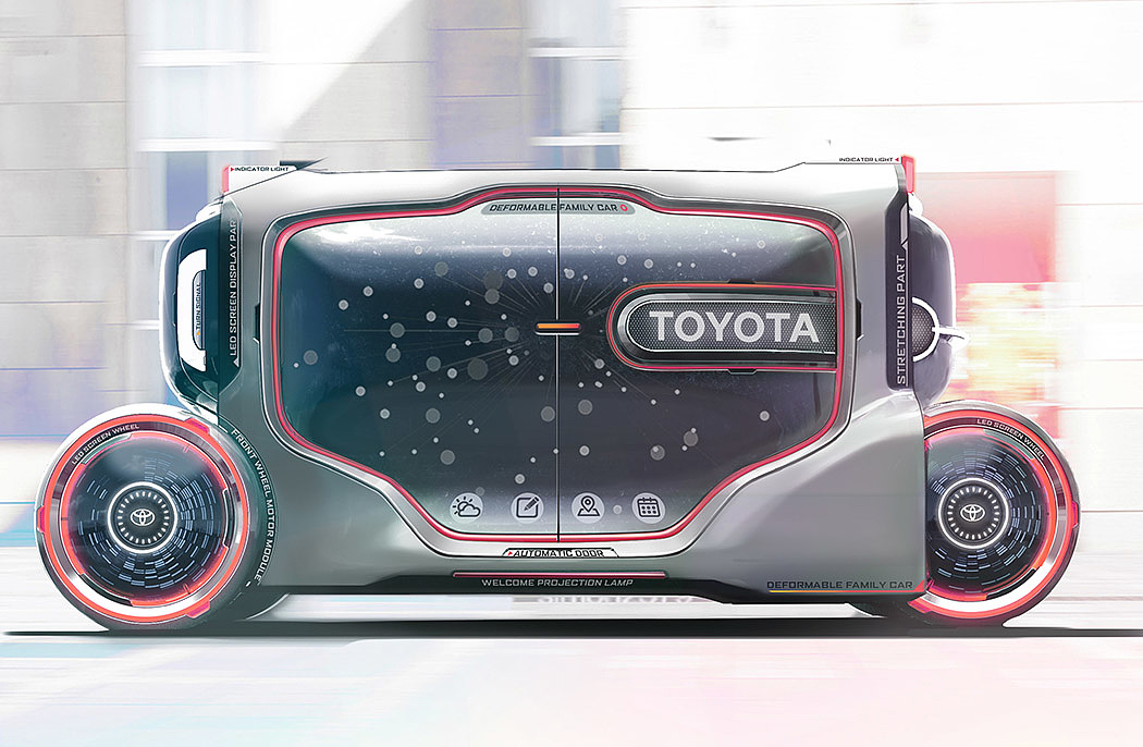 toyota，Smart car，Driverless car，Concept car，