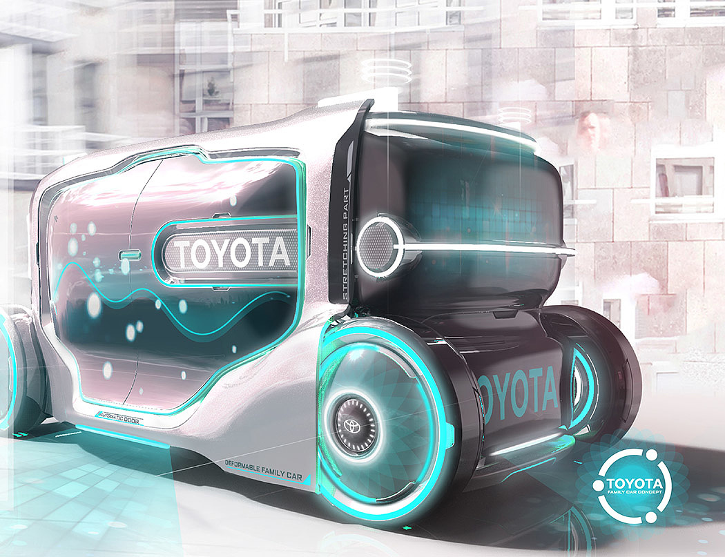 toyota，Smart car，Driverless car，Concept car，