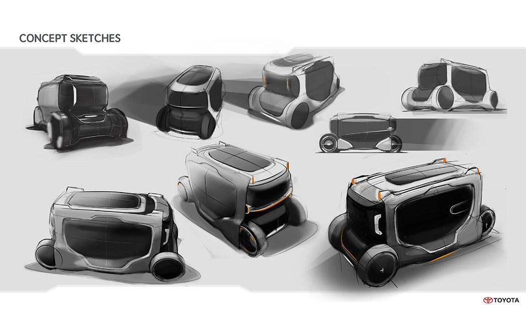 toyota，Smart car，Driverless car，Concept car，