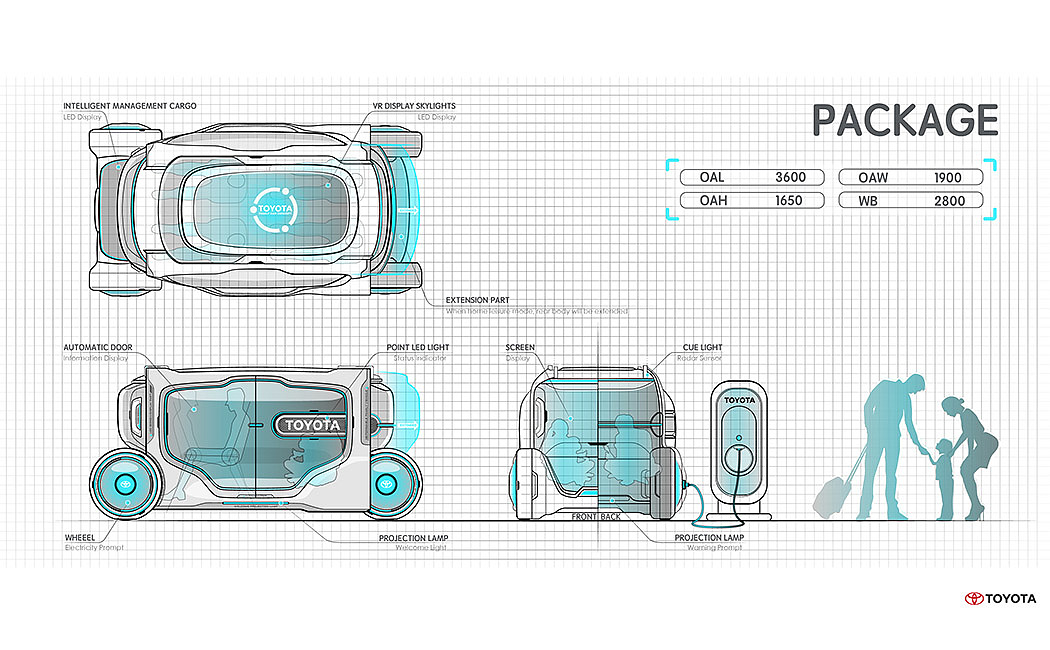 toyota，Smart car，Driverless car，Concept car，