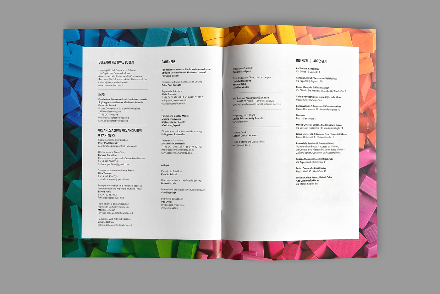 David Falzone，Brand promotion，poster，wood，Bolzano Festival，