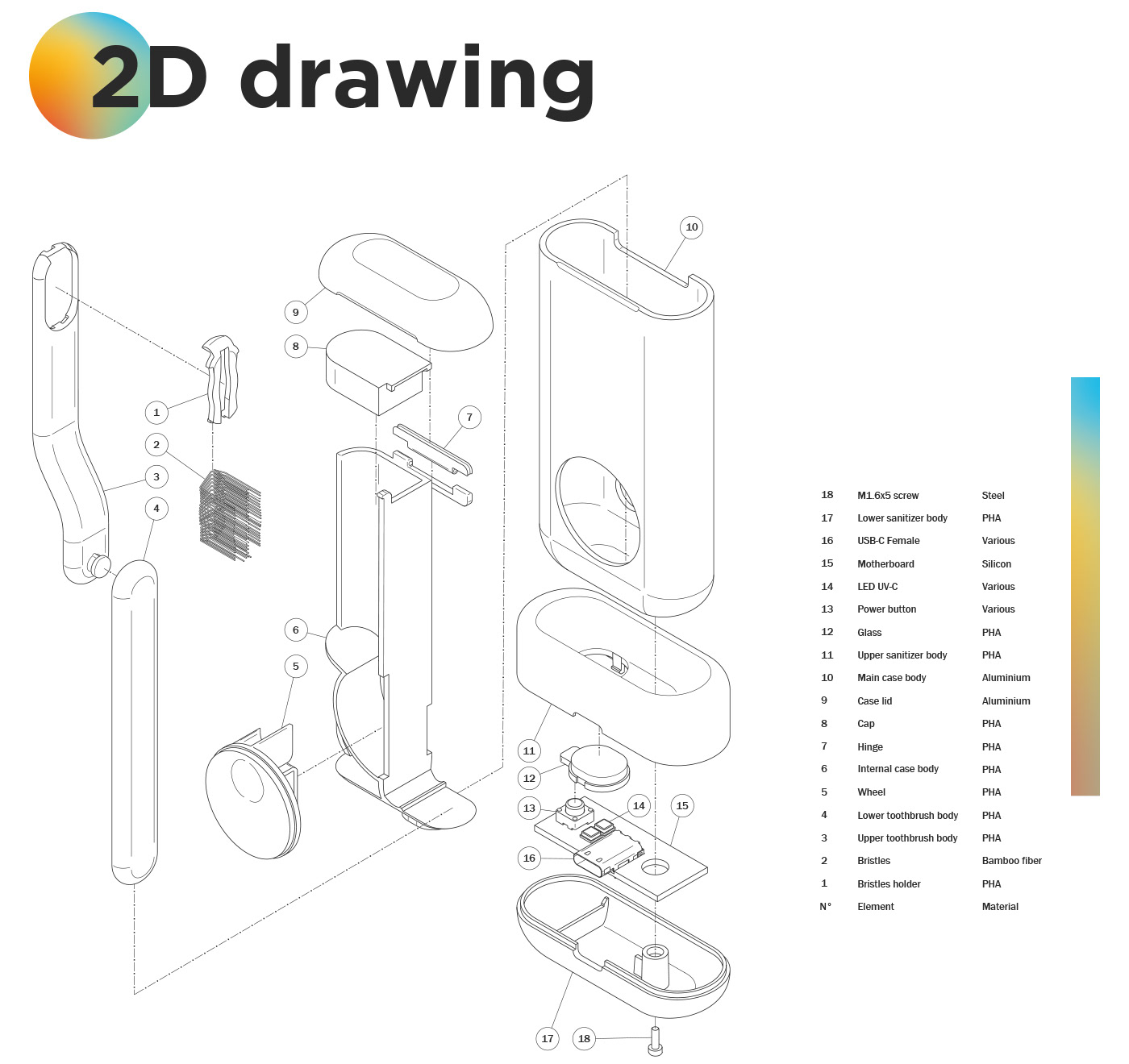 Luca Caminiti，Dessert，toothbrush，portable，tooth cleaners，