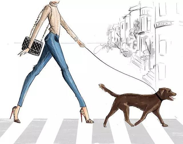 fashion，Illustration，full dress，Design，female sex，