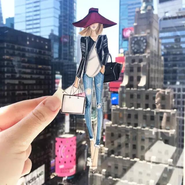 fashion，Illustration，full dress，Design，female sex，