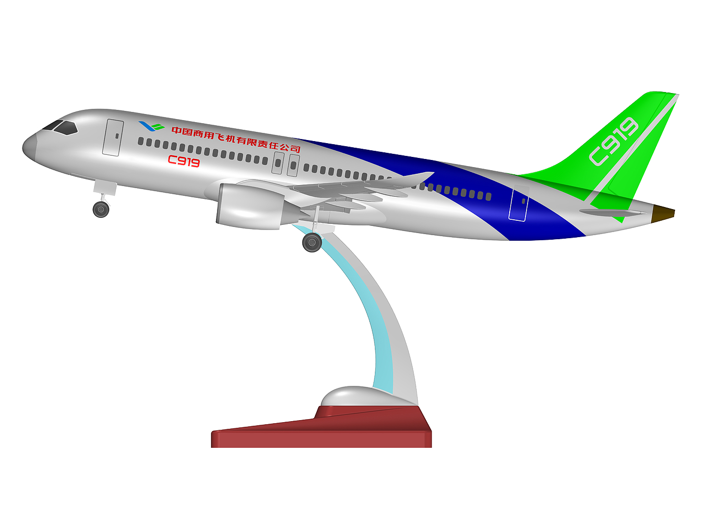 C919，model airplane，aircraft，vehicle，