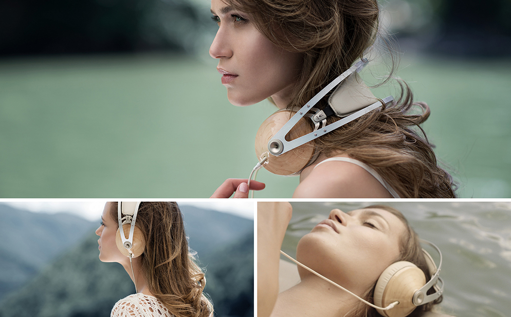 headset，Retro style，woodwork，split，