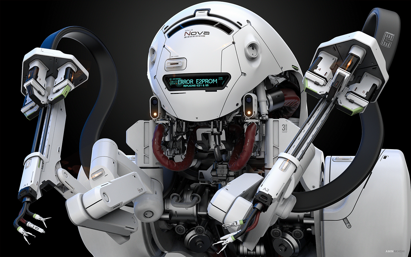 SN-3 Nova，Amin Akhshi，robot，