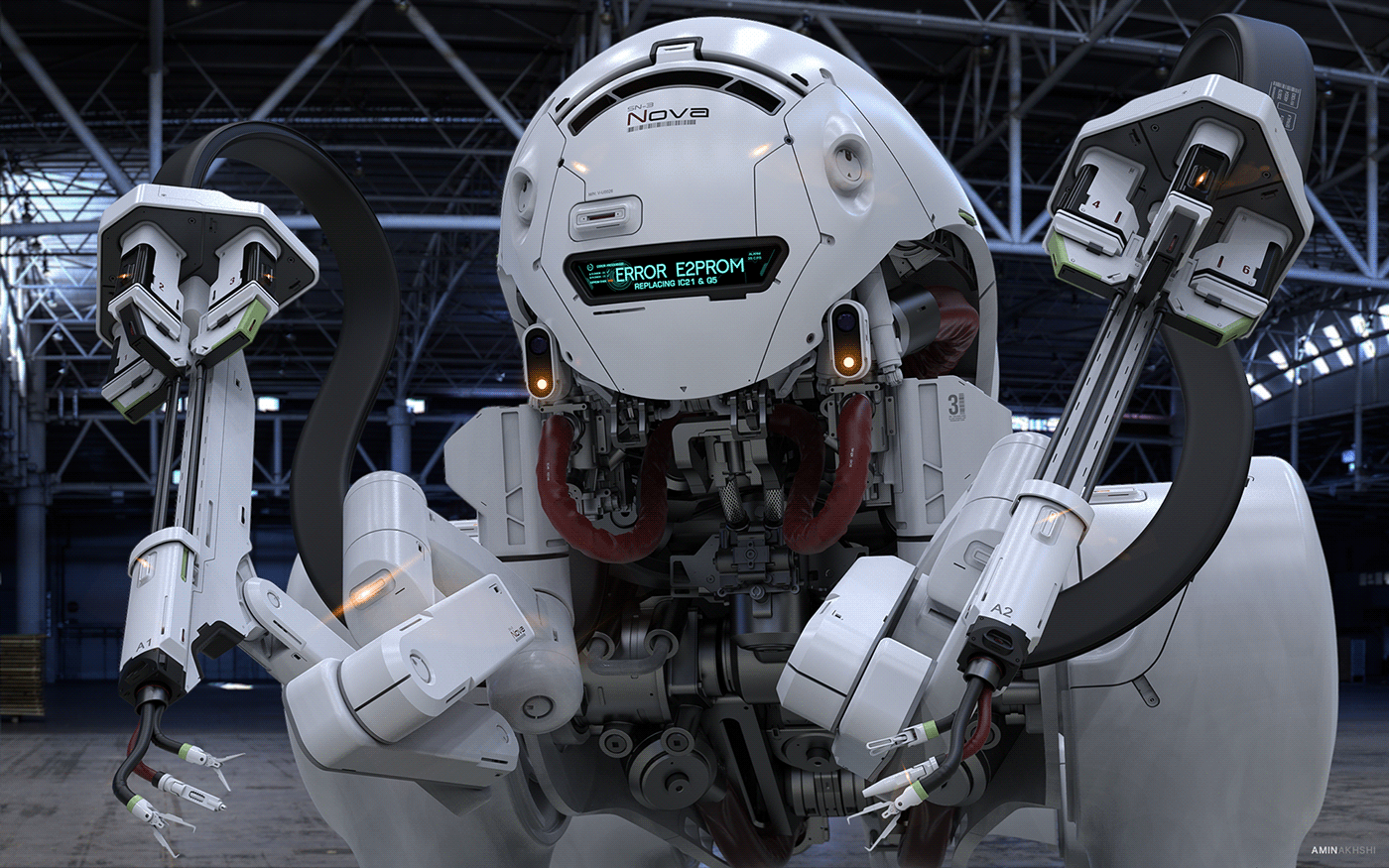 SN-3 Nova，Amin Akhshi，robot，