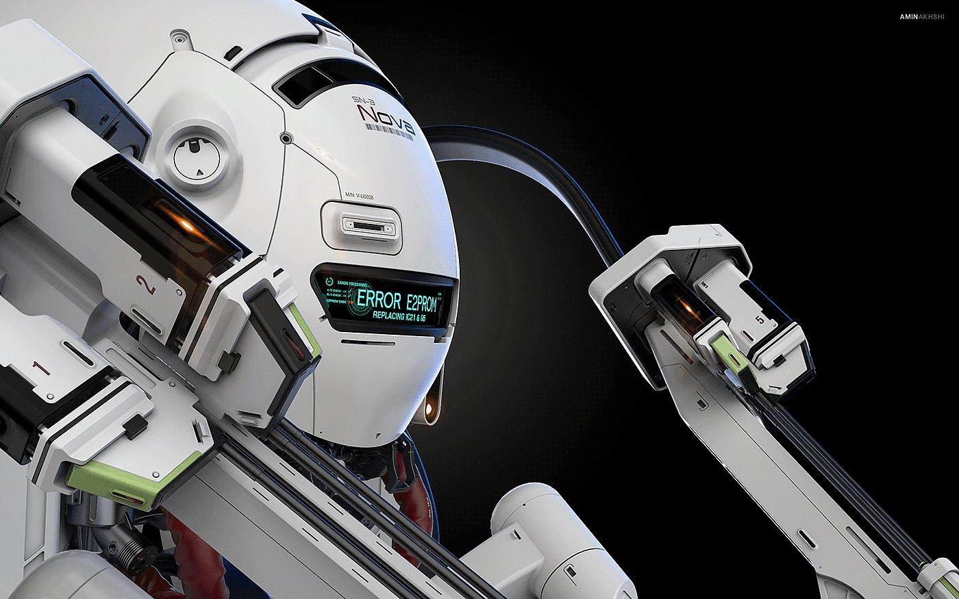 SN-3 Nova，Amin Akhshi，robot，