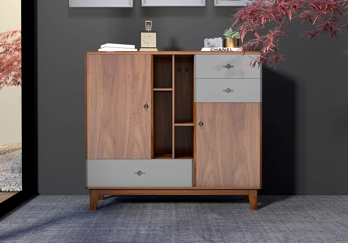 Shoe cabinet，Minimalist，furniture，solid wood，cabinet，
