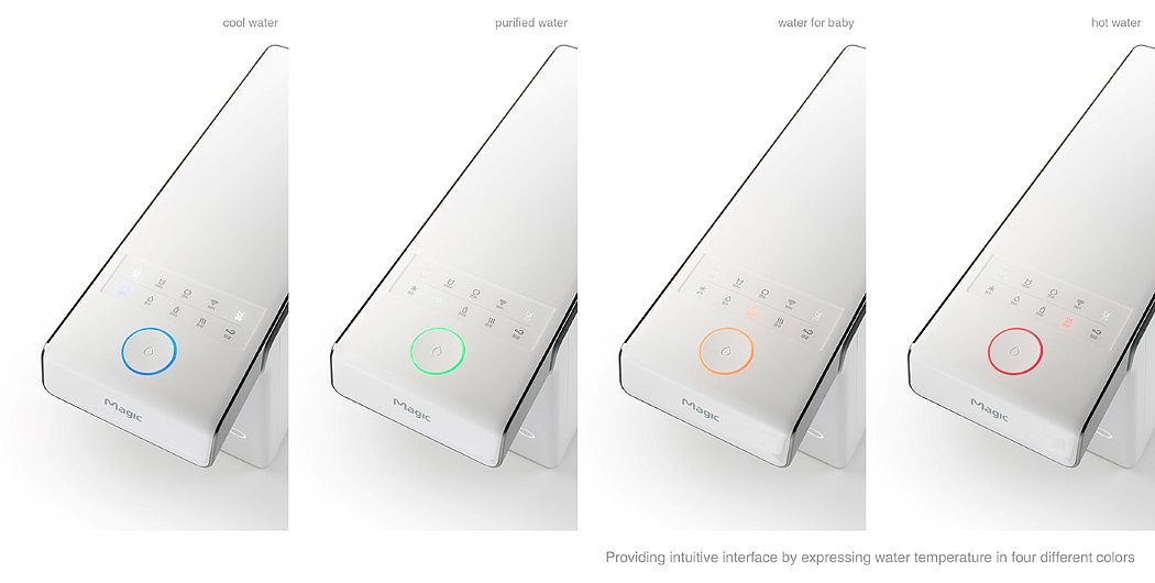 Water purifier，baby，Interactive design，household electrical appliances，