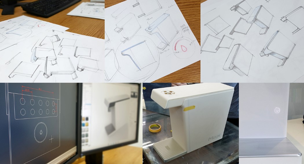 Water purifier，baby，Interactive design，household electrical appliances，