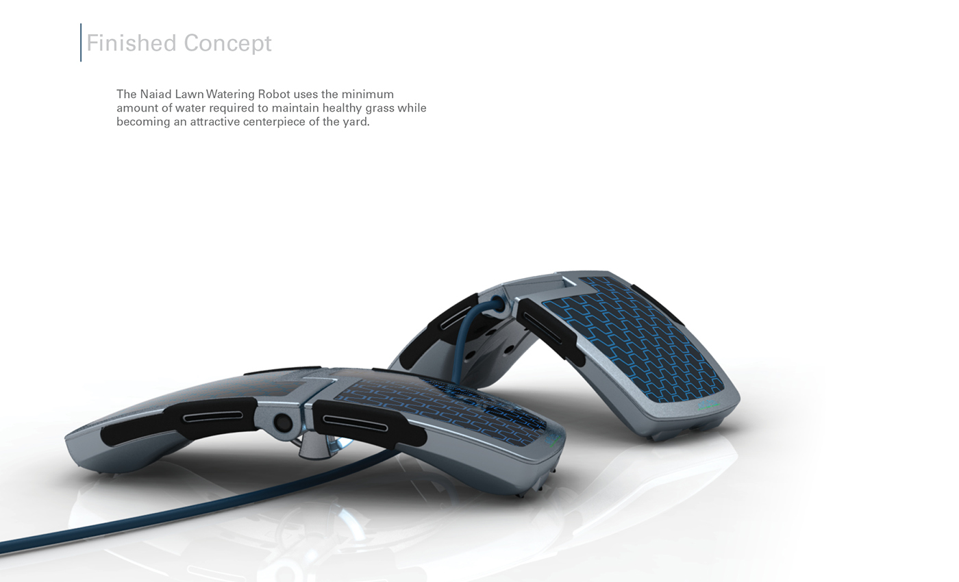 Blake Johnson，Naiad，Watering robot，lawn，water conservation，