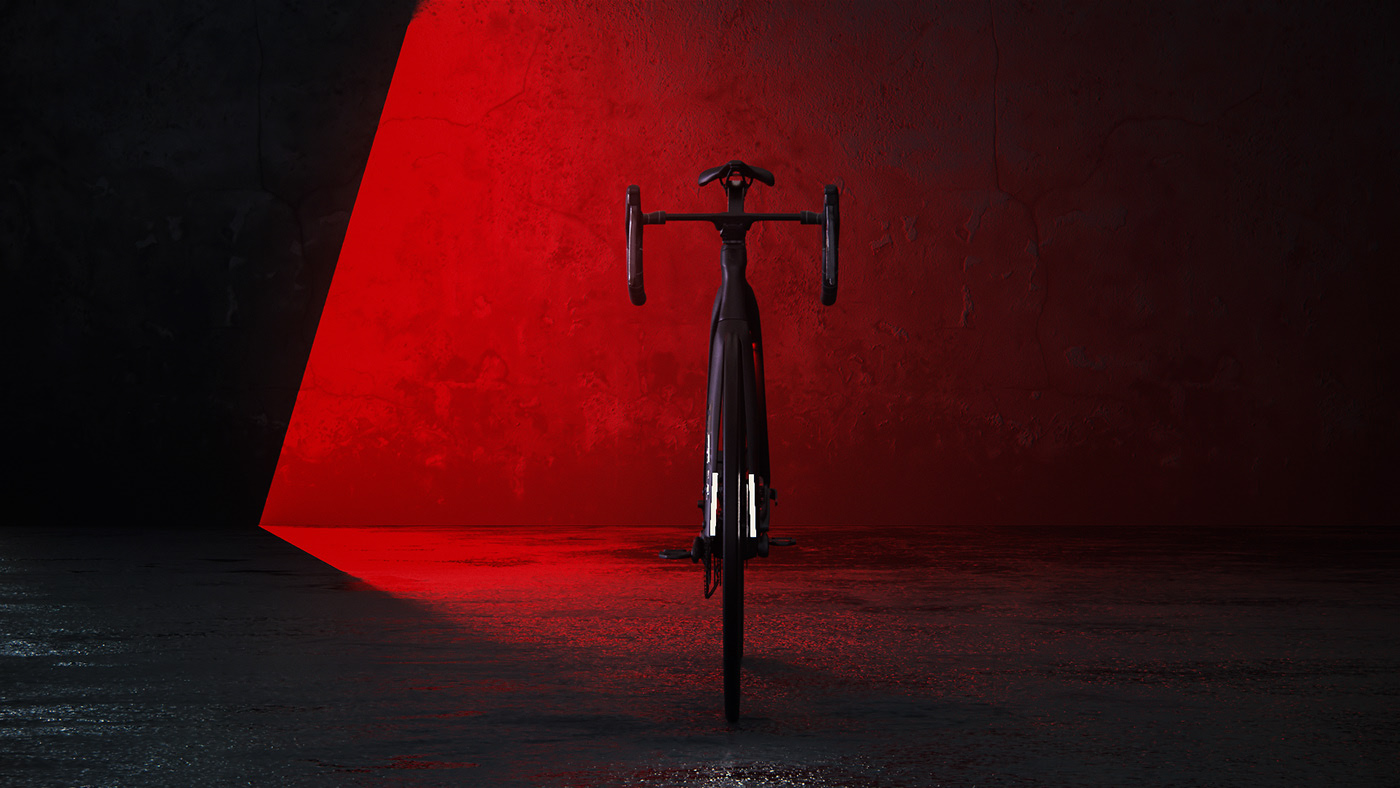 Bicycle，black，racing，visualization，