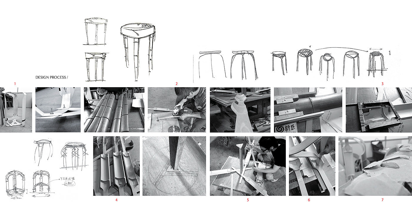 chair，Bamboo，esthetics，German red dot，