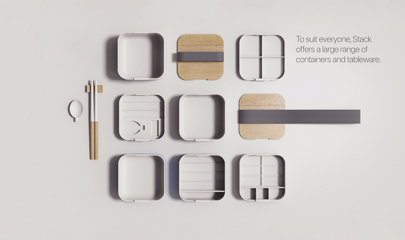 food，Lunch box，modularization，Simplicity，
