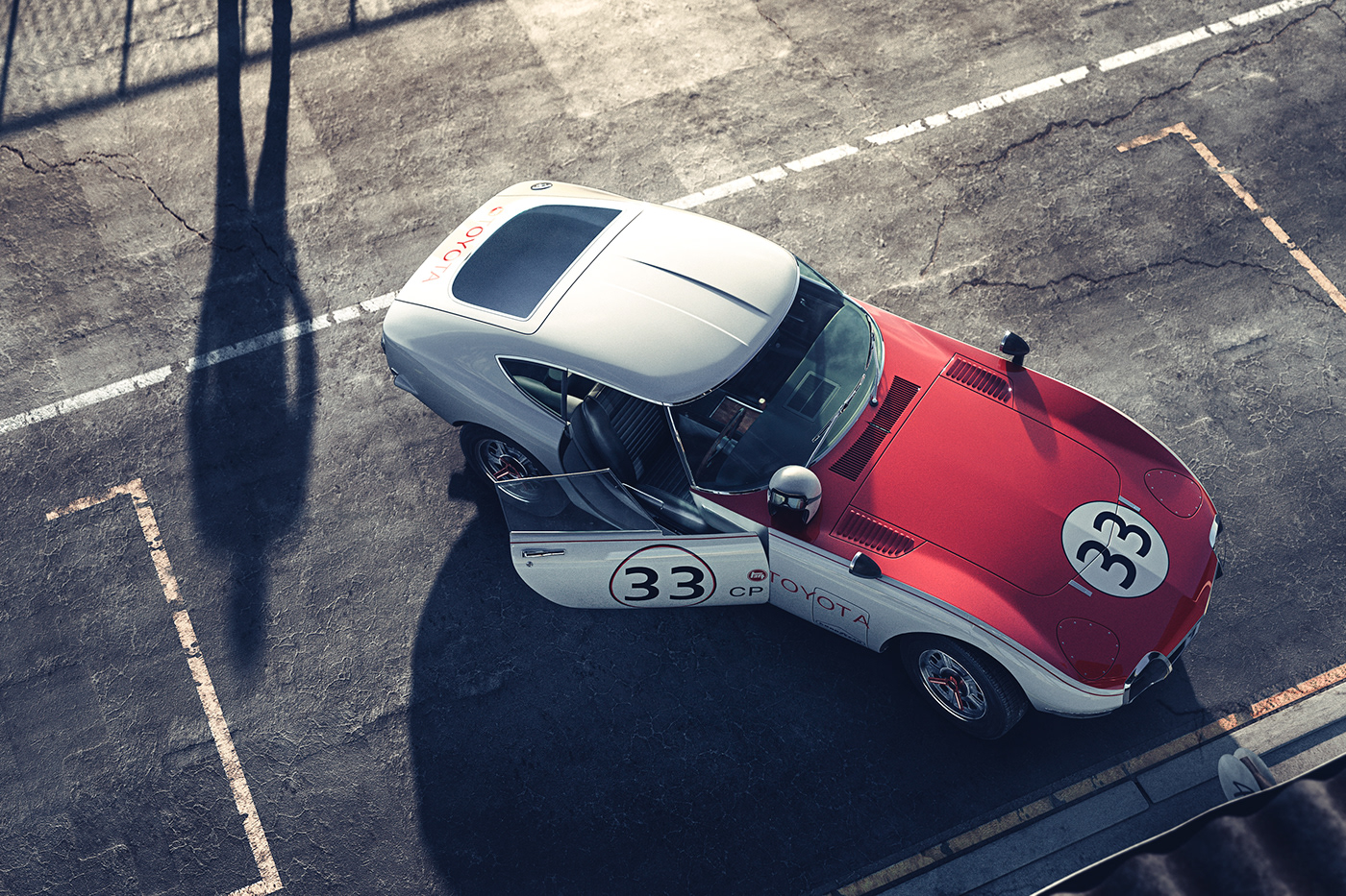 automobile，cgi，toyota，3d，