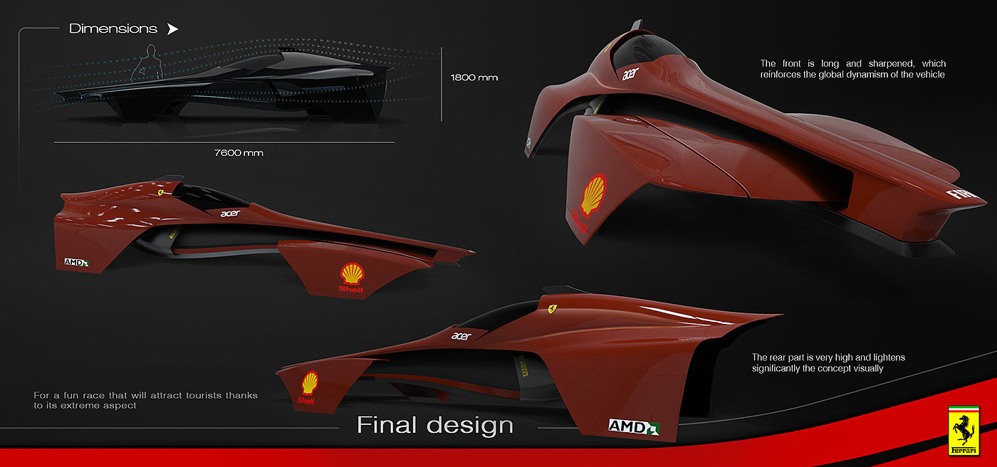 Ferrari concept F1，Ferrari concept car F1，automobile，