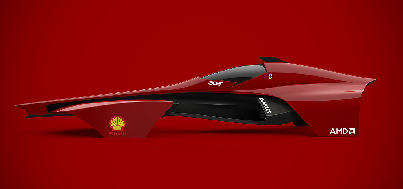 Ferrari concept F1，Ferrari concept car F1，automobile，