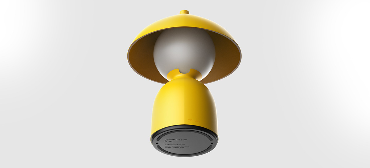 Desk lamp，Innocence，Art，yellow，