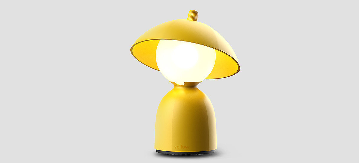 Desk lamp，Innocence，Art，yellow，