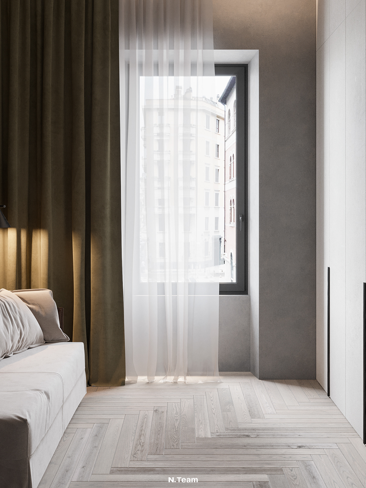 Interior design，3ds Max，Milan，cozy，