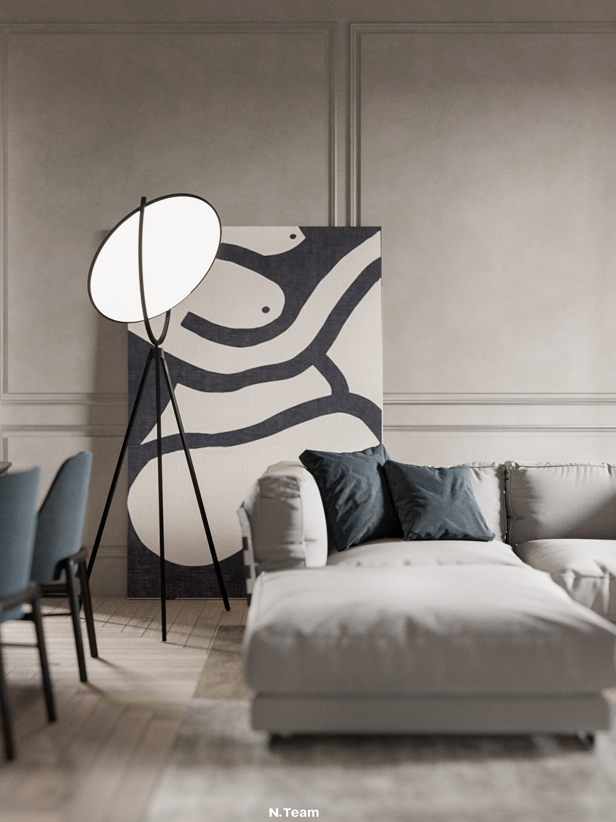 Interior design，3ds Max，Milan，cozy，