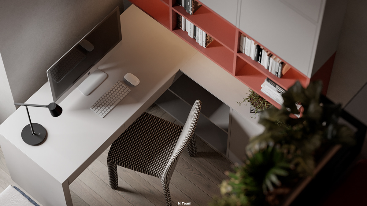 Interior design，3ds Max，Milan，cozy，