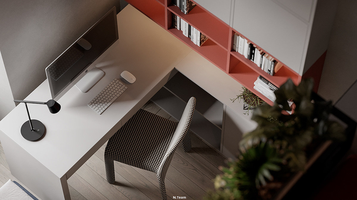 Interior design，3ds Max，Milan，cozy，
