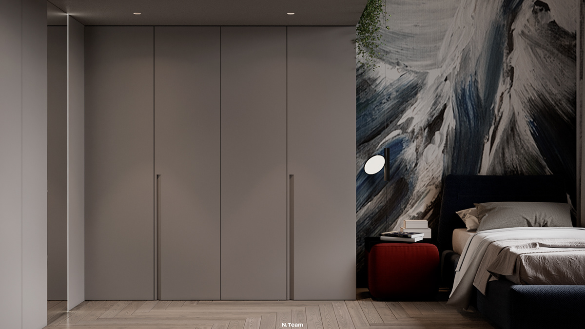 Interior design，3ds Max，Milan，cozy，