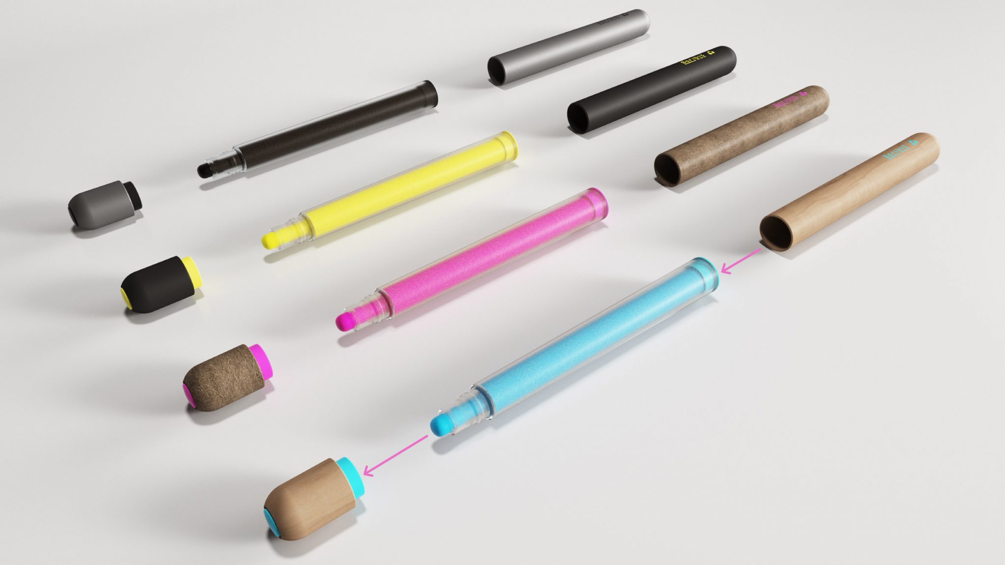 pen，marking pen，compostable ，environment protection，