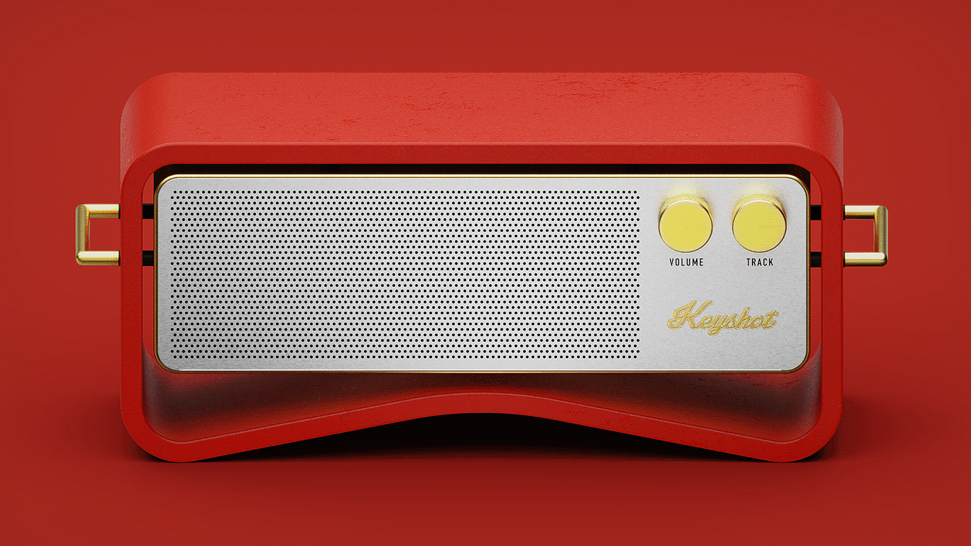 Bluetooth，loudspeaker box，c4d，Concept map，keyshot，
