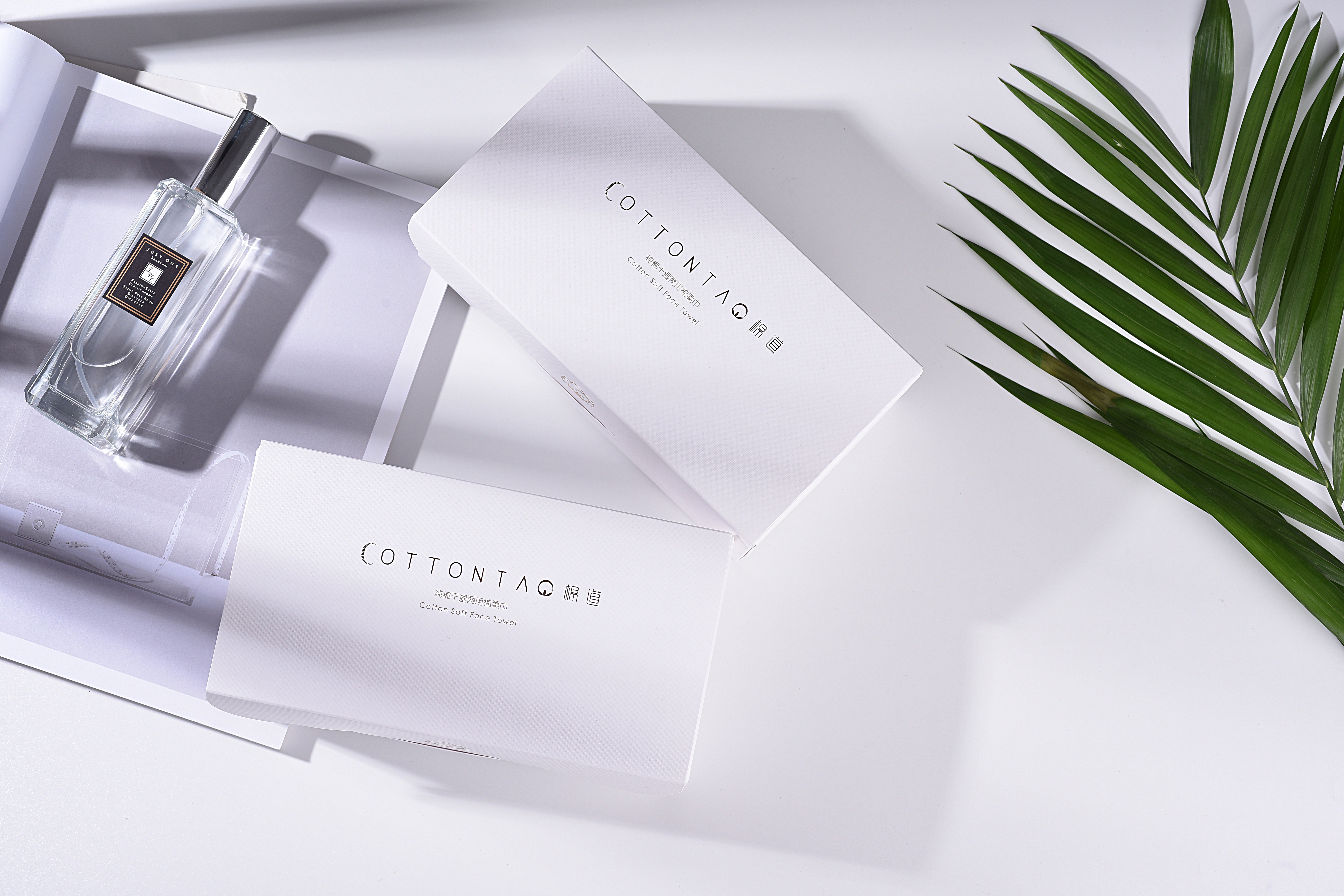 Cotton soft towel, packaging, product design，