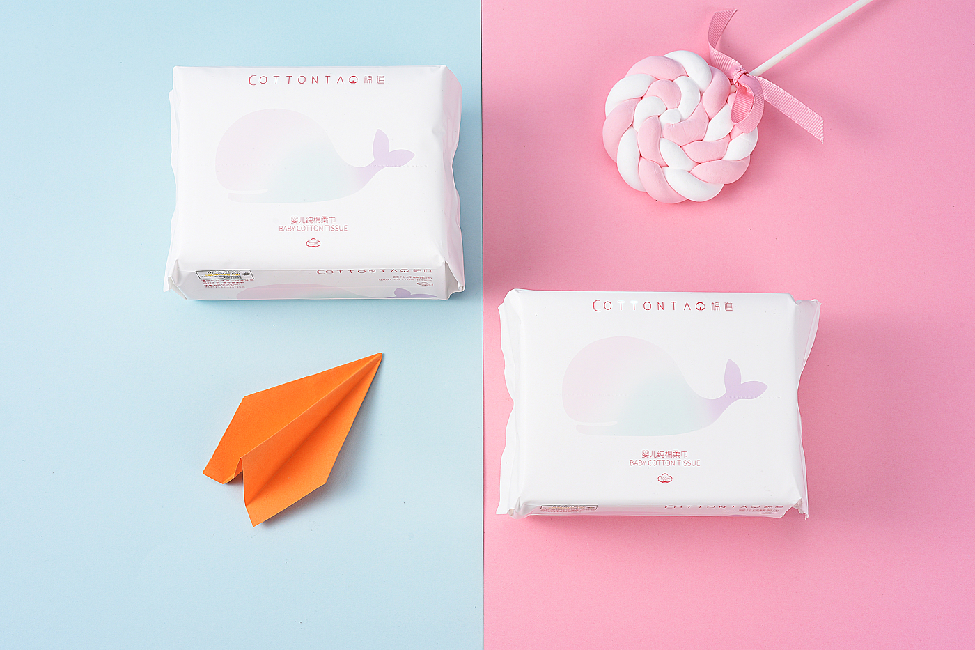 Cotton soft towel, packaging, product design，