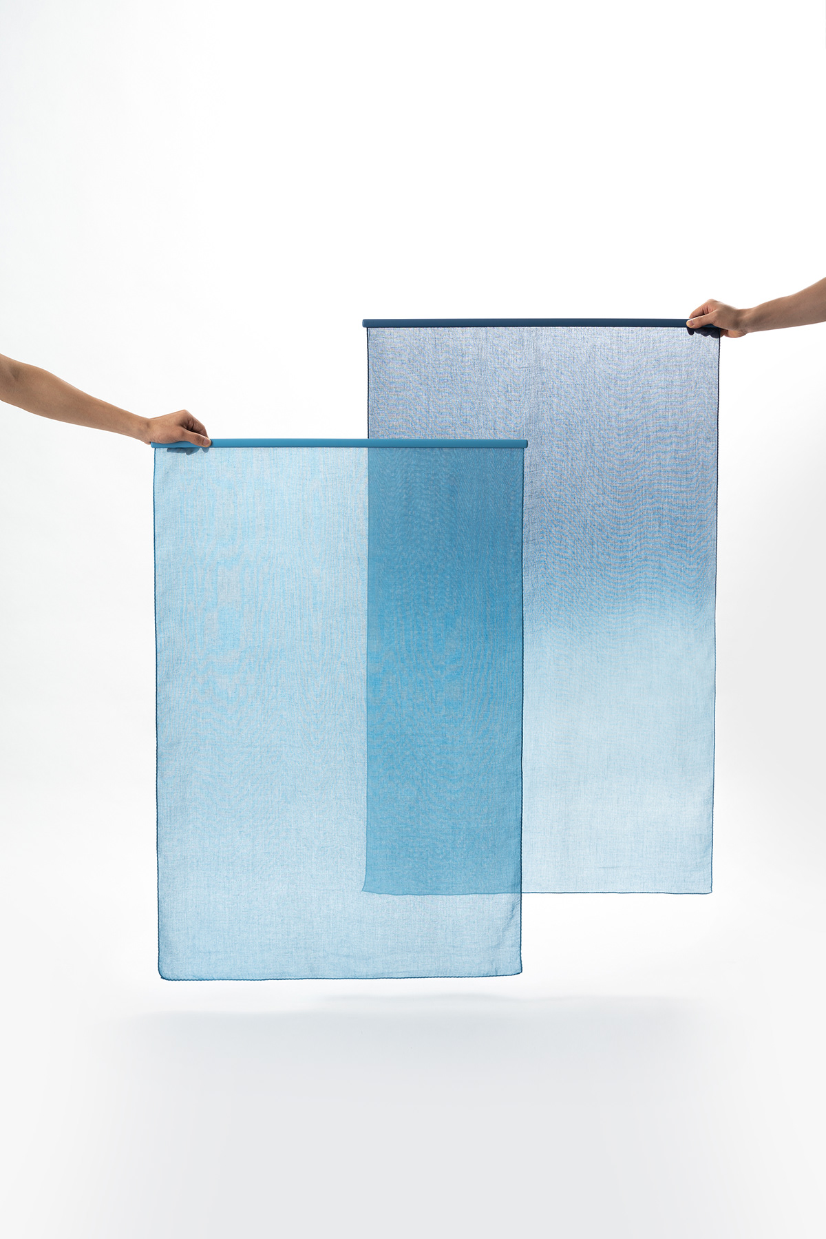 Indigo dye，Curtain box，Extremely simple wind，