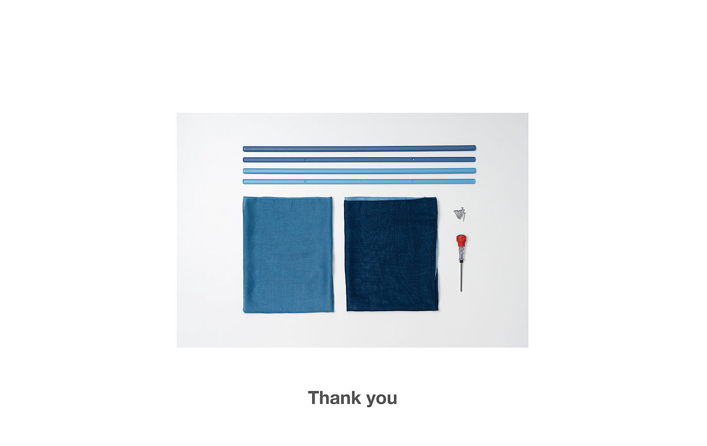 Indigo dye，Curtain box，Extremely simple wind，