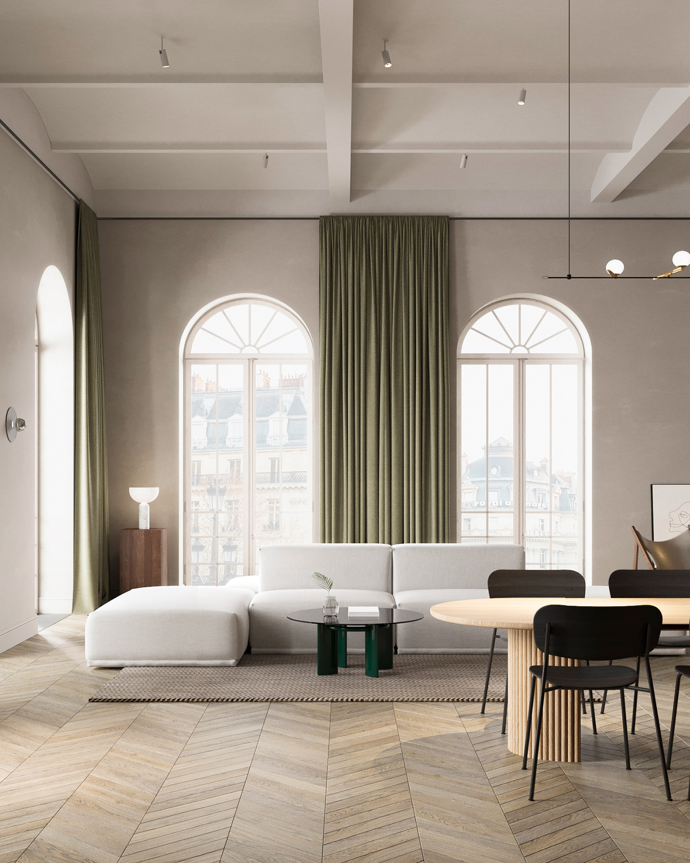 Brussels Apartments，BRUSSELS APARTMENT，Architectural visualization，