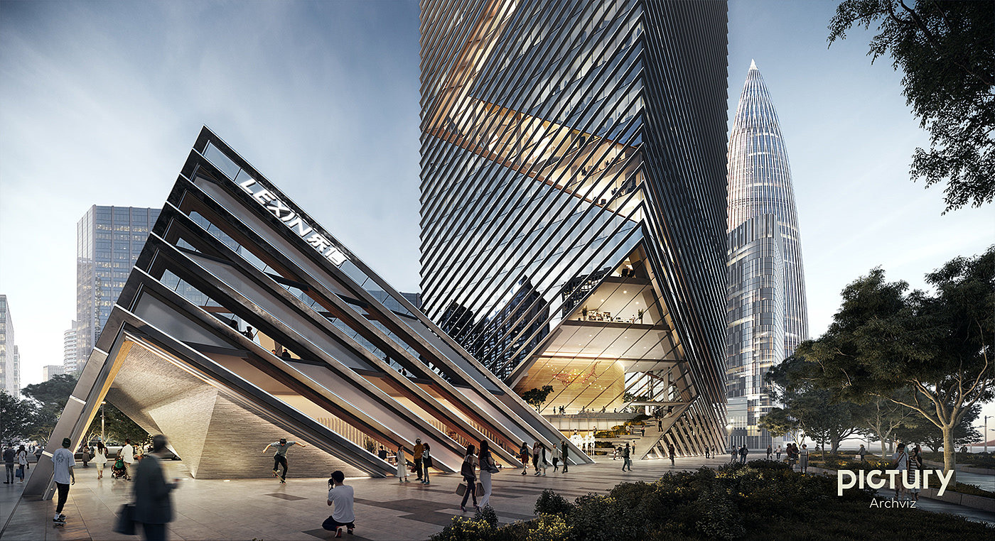 pictury+nbbj，skyscraper，Lexin headquarters，