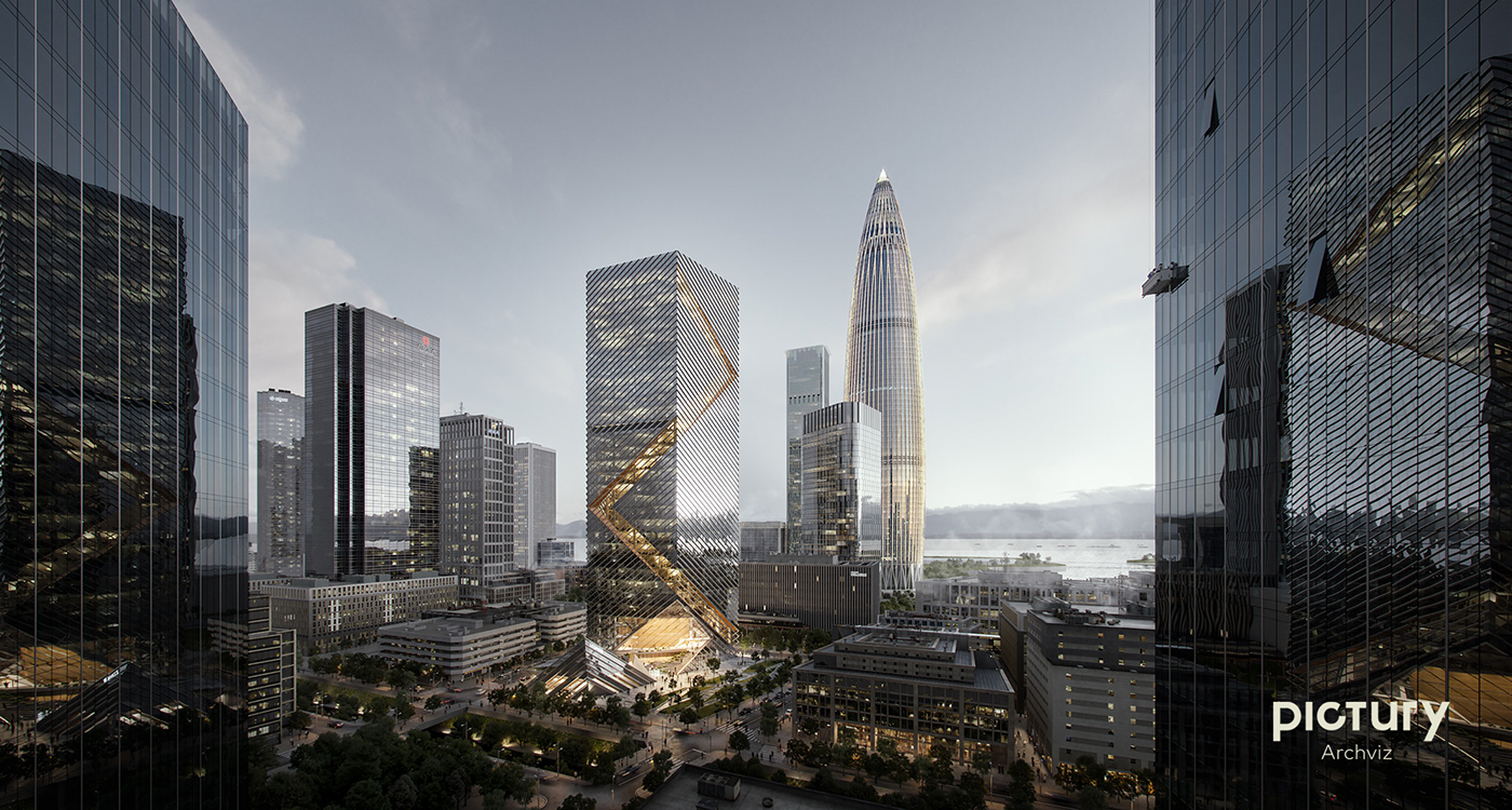 pictury+nbbj，skyscraper，Lexin headquarters，
