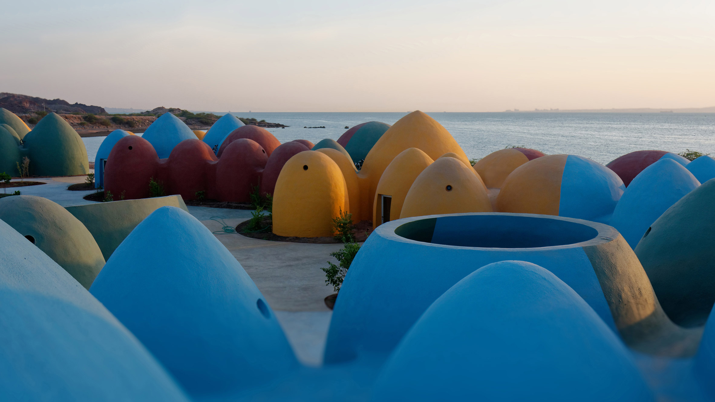 Hormuz Island，Architectural complex，Dome accommodation，