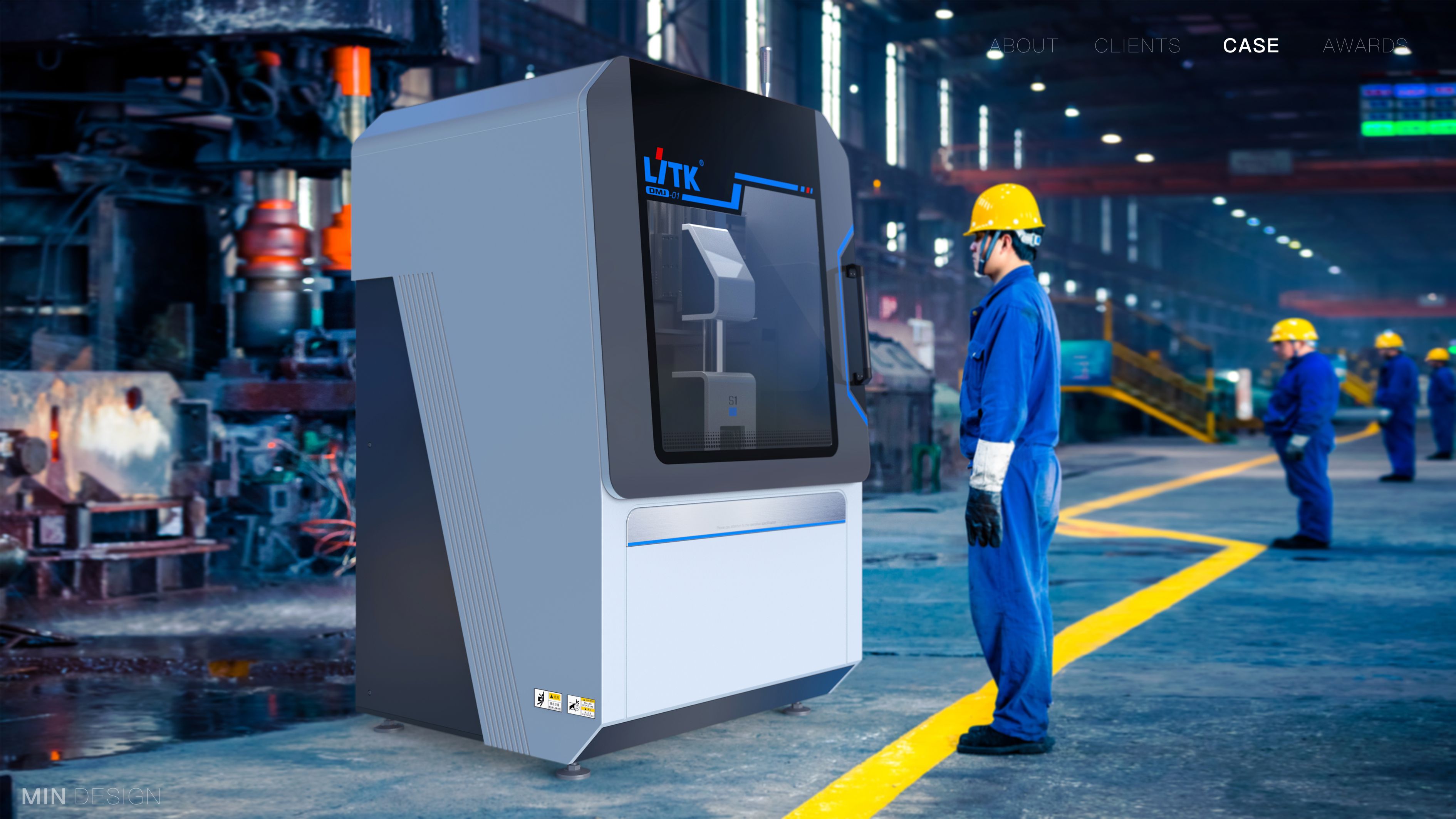 min design，industrial equipment ，Automatic polishing machine，