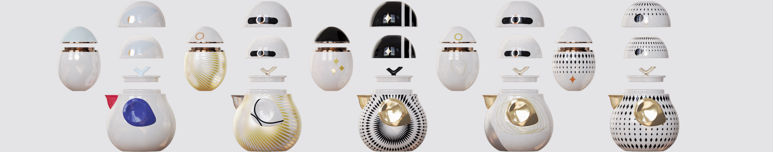 product design，industrial design，Tea set design，Portable teapot，