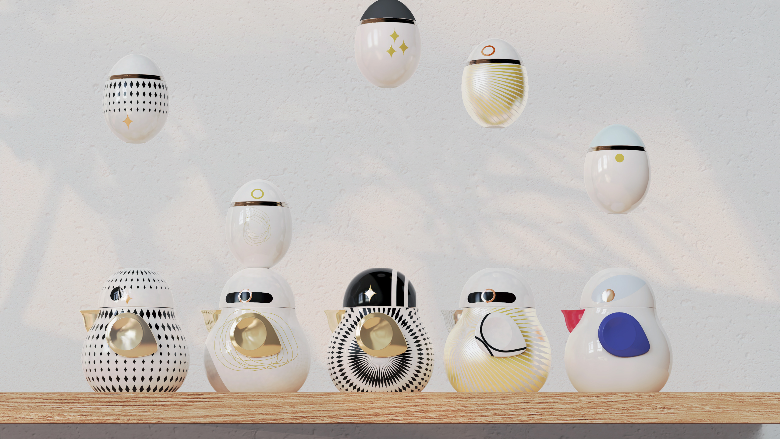 product design，industrial design，Tea set design，Portable teapot，